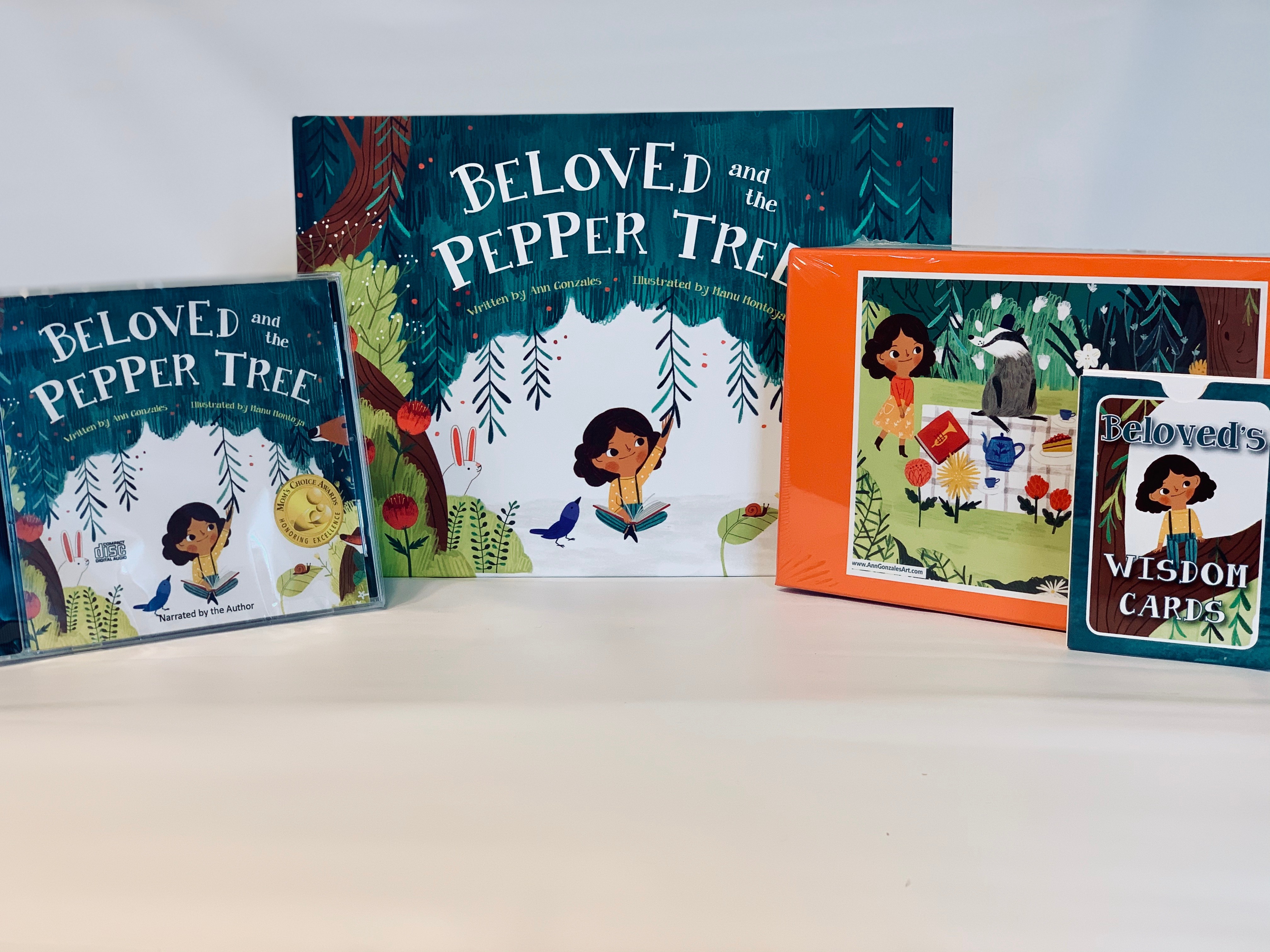 Collection of children's books with colorful covers, featuring illustrations of children and outdoor scenes.